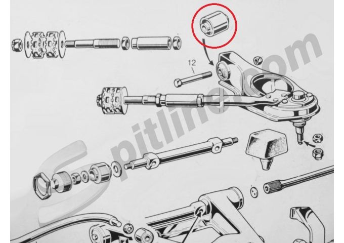 OPTIMAL Supporto Braccio Oscillante Anteriore F8-6053 – Silentblock Per Fiat Punto (188)