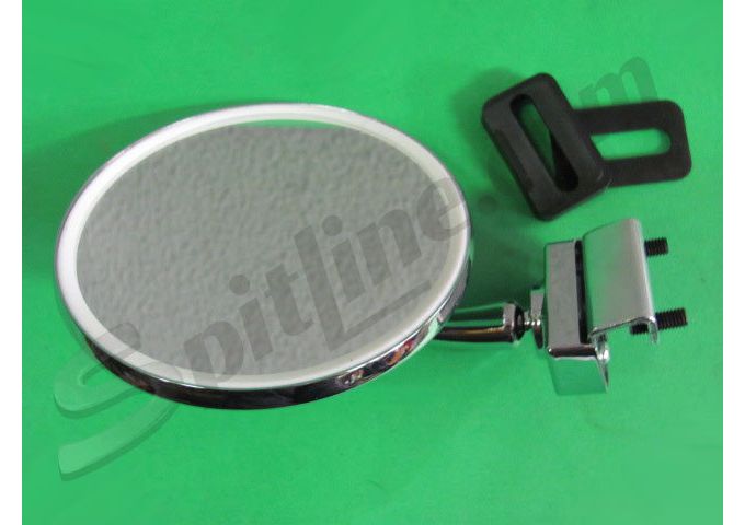 Specchietto Retrovisore Universale 180x130 Mm - Diametro Asta 10 Mm Con Supporto - Omologato E20