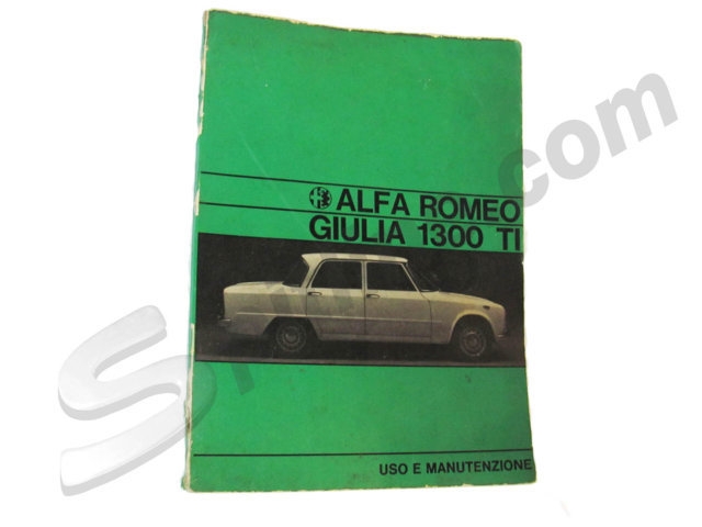 Libretto uso e manutenzione usato Alfa Romeo Giulia 1300 TI (Ediz. 9/'69)