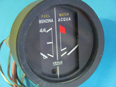 Strumento indicatore livello e termometro acqua Veglia Borletti Autobianchi A111