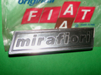 Scritta posteriore Mirafiori per Fiat 131