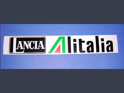 Adesivo in pvc Lancia Alitalia cm. 42x7 circa