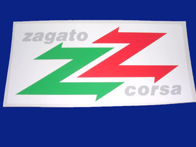 Adesivo Zagato Corsa per fiancate Lancia Fulvia Sport etc.