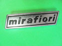 Scritta posteriore in metallo Mirafiori Fiat 131