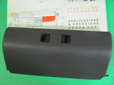 Sportello marrone per cassetto cruscotto Fiat Uno 2^ serie ('89)-Appicazione a pressione senza fori