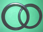 Cerchio faro sx+dx in plastica nera Autobianchi A112-A112E