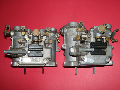 Coppia carburatori usati Dellorto DHLA 40 H per Alfa Romeo Giulietta, Alfetta