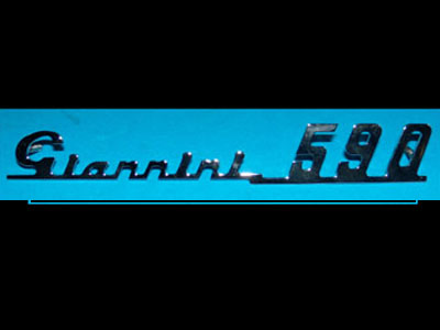 Scritta Giannini 590 per cruscotto Fiat 500 Giannini