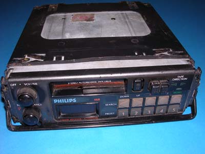Autoradio FM Philips 668 lettore cassette stereo 4 autoreverse