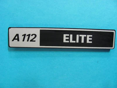 Scritta posteriore destra A112 Elite per Autobianchi mod. 1980