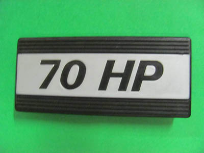 Scritta in plastica 70HP per Fiat 127 Sport