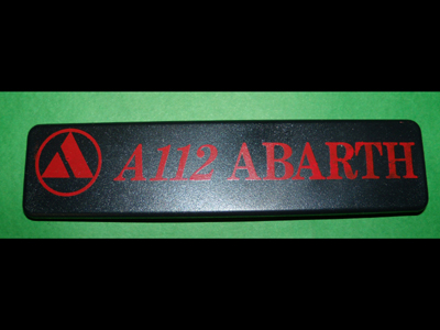 Scritta posteriore Autobianchi A112 Abarth ('82)