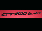 Scritta GT 1600 Junior per Alfa Romeo (mm.237)