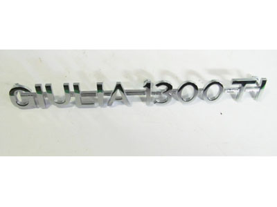 Scritta cromata GIULIA 1300 TI mm.195 per Alfa Romeo