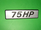 Scritta 75HP per Fiat 127 Sport 3^ serie