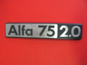 Scritta posteriore Alfa 75 2.0 1^serie