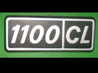 Scritta laterale in plastica 1100/CL per Fiat 128