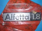 Scritta posteriore Alfa Romeo Alfetta 1.8