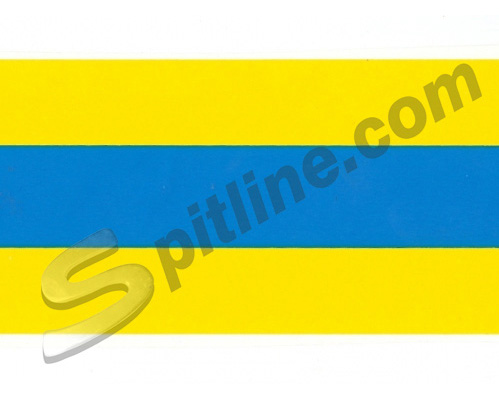 Adesivo longitudinale giallo/blu per Lancia Fulvia HF 1300