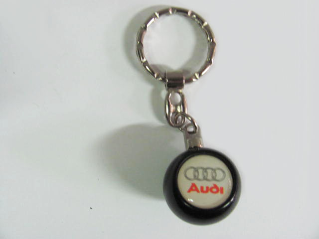 Portachiavi sferico nero logo Audi