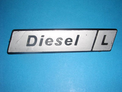Scritta posteriore Diesel L  Fiat 131