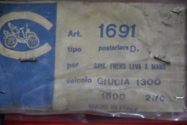 Cavo freno a mano mm 2700 Alfa Romeo Giulia 1300/1600
