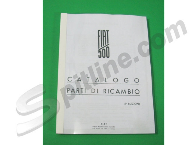 Catalogo parti di ricambio in fotocopia Fiat Topolino 500 A (5^ Edizione 15.06.1939)