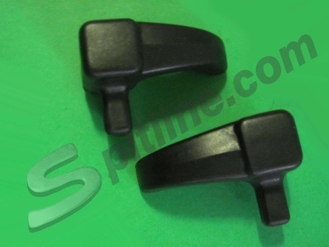 Coppia maniglie in plastica nera deflettori Fiat 126 Personal, Black, Brown