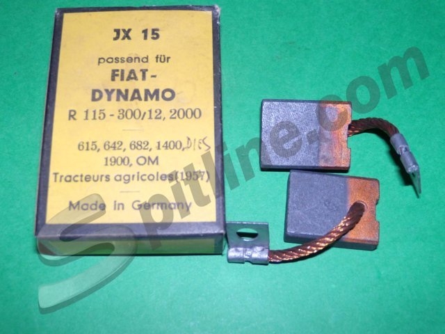 Spazzole dinamo Fiat 615, 642, 682, 1400 Diesel, 1900 D
