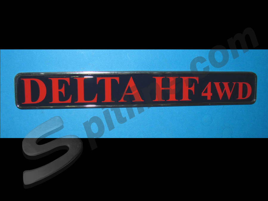 Scritta in plastica (mm 235x35) Delta HF 4 WD per Lancia Delta 2^ serie ('86)