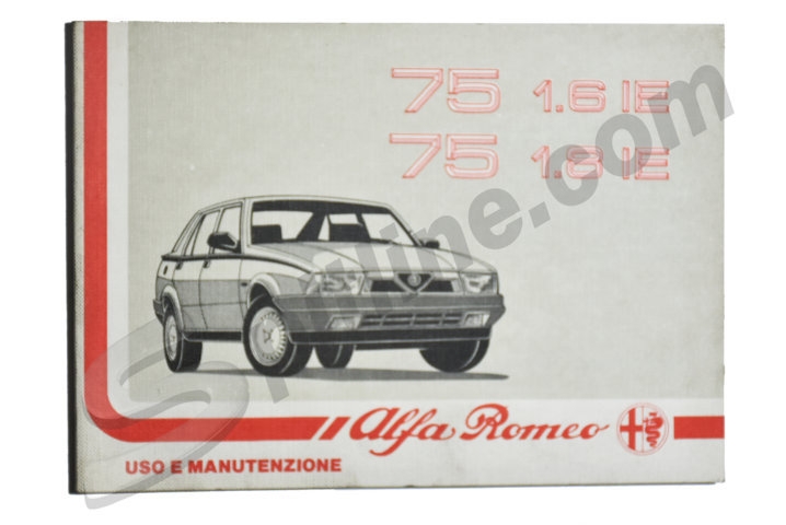 Libretto uso e manutenzione usato Alfa Romeo 75 1.6 IE, 1.8 IE (Pubbl. 10/'89)