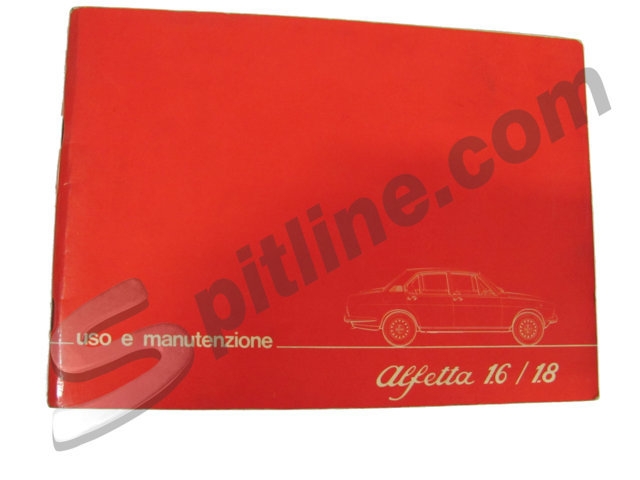 Libretto uso e manutenzione usato Alfa Romeo Alfetta 1.6 / 1.8 (Edizione 07/'77)