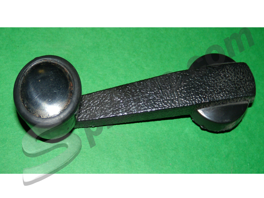 Maniglia alzavetro in plastica nera (pomello nero) Fiat 500L/R, 126, 124, 127, 128
