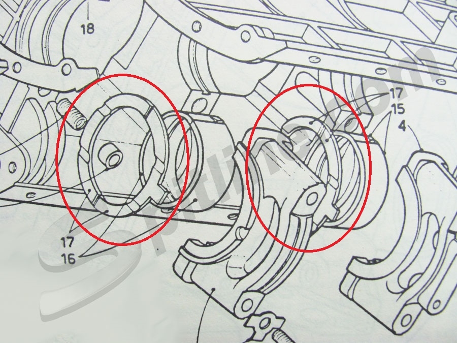 Serie anelli di spallamento albero motore Lancia Fulvia - Misura Standard