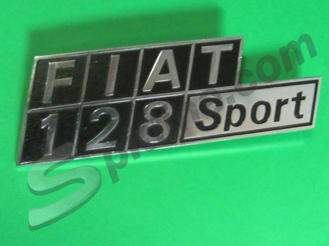 Scritta posteriore in metallo Fiat 128 Sport