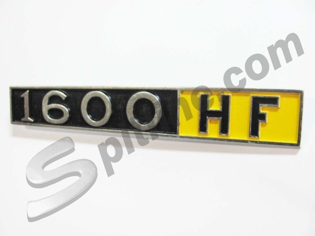 Scritta posteriore in alluminio 1600 HF per Lancia Fulvia Coupè 1600 HF 2^ serie