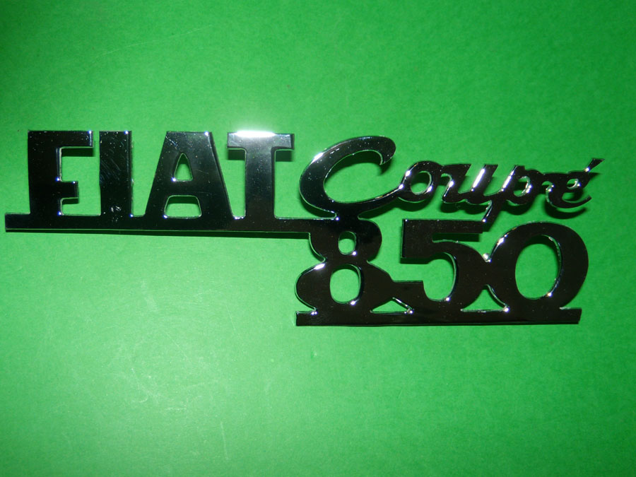 Scritta in metallo Fiat 850 Coupè