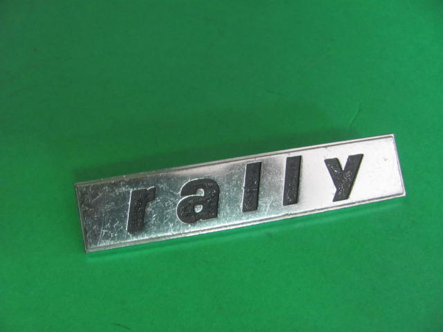 Scritta usata rally (cm.11) in metallo