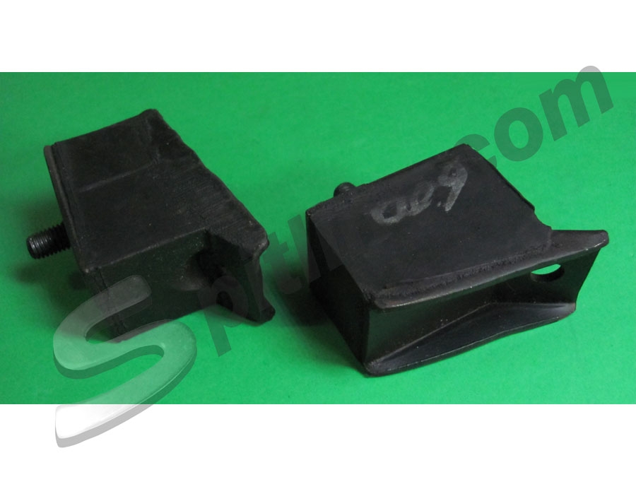 Coppia tasselli supporto motore/cambio Fiat 600 - Verificare compatibilità tramite fotografia prima dell'acquisto